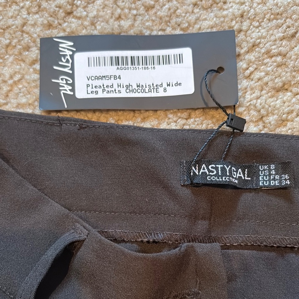 Nasty Gal Chocolate Wide Leg Pants